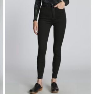 Everlane Way High Crop Skinny Jeans in Black Size 30